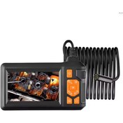 Resim Mepura Ekranlı 3 Kameralı 10 Mt Hafıza Kart Destekli Sert Kablo Yılan Endoskop Kamera 8 Mm 4.3 Inc 