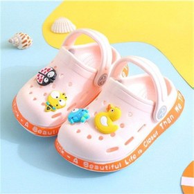 Resim Pembe Twınflames Yeni Çocuk Çocuklar Kız Katır Takunya Yaz Croc Bahçe Plaj Terlikleri Sandalet Mağara Delik Bebek Ayakkabıları Kızlar İçin Pembe 