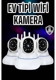 Resim Wifi Kamerası Çift Yönlü Bebek Güvenlik Kamerası Gece Görüşlü Çok Renkli 