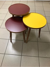 Resim 3.lü Zigon Sehpa 18mm 1.sınıf Mdf Lam Tabla 