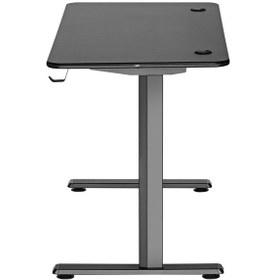Resim Viyero Warden T-ayak 360 Rgb Karbon-fiber Oyuncu Masası 18mm 136x60x75cm Gd-13608-2-blk Siyah 