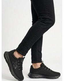Resim Hummel Siyah-siyah Fileli Hafif Esnek Spor Ayakkabı 900899 Hml Tyro Iı | Unisex 