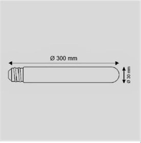 Resim Helios 8 Watt Rustik Çubuk Led Lamba Ampul. 