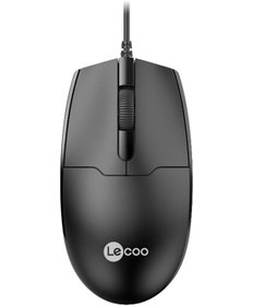Resim Lenovo Lecoo Usb Optik Kablolu Mouse Siyah Ms101 