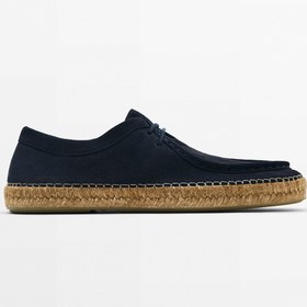 Resim Massimo Dutti Mavi Süet Espadril 