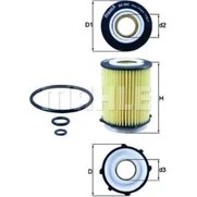 Resim Mahle Yağ Filtresi Mercedes A Seri W176 A180-A200-A250-B Seri W246 B180-B200-B220-B250-C Seri C180-C200 Mahle OX982D 