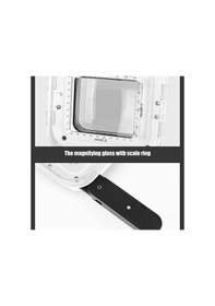 Resim Saatci Kuyumcu Büyüteçi Çift Optik Cam Lens 10x 15x 20x Işıklı Büyüteç Uv Mavi 4 Led Ölçekli Büyüteç 