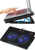Resim Favors Çift Fanlı Üç Kademe Ayarlanabilir 17'' Laptop Soğutucu Fan 