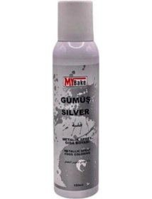 Resim My Bake Metalik Gümüş Sprey Boya 250 ML 
