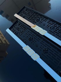 Resim Genel Markalar BBS Silver Gümüş Plakalık 2'li Oto Araba Aksesuar Oto Araba 