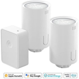 Resim Meross Wi-Fi Uzaktan Kontrollü Akıllı HUB ve 2 Adet Termostat Vana Seti 