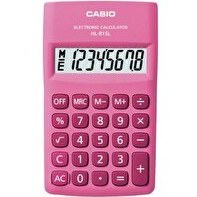 Resim Casio HL-815L-PK 8 Hane Pembe Hesap Makinesi 