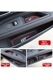 Resim Genel Markalar Peugeot 3008-5008 Gt Logolu 13 Parça Kaymaz Ped Kırmızı 