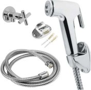 Resim Arçe Spiralli Taharetmatik Set Hortum Mafsal Taharet Musluğu 