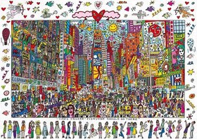 Resim Ravensburger 1000 Parça Puzzle James Rizzi - Times Square 190690 