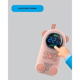 Resim MiraLive Uzun Menzilli Bebek Telsizi – Vox Modlu, Renkli LCD Ekranlı 