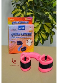 Resim Hac Umre Kayıp Önleyici Güven Çemberi - Çocuk Güvenlik Bilekliği - Pembe 