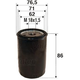 Resim VALEO 586010 Yag Filtresi Opel Corsa-B 1.2I / 1.4I Astra Vectra (WC718538) 