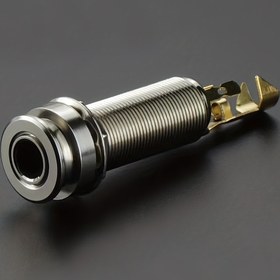 Resim Gitar Uç Pimi Jak Çift Kanallı Fiş Soketleri Uç Pimi Çıkışı 6.35mm Jak Çıkışı Akustik Elektrik Gitar için Bakır Malzeme 