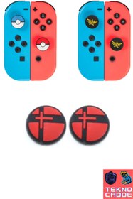 Resim beboncool Nintendo Switch/Switch OLED/Switch Lite Analog Koruyucu Silikon Pad 