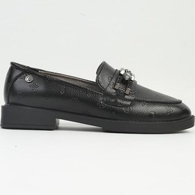 Resim Pierre Cardin Pc-54271 Siyah Baskılı Kadın Loafer Ayakkabı 001 