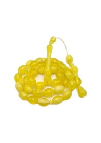 Resim Han Ticarethane Limon Sarısı Beyzi Toz Kehribar Tesbih 