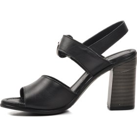 Resim Voyager Siyah Kadın Topuklu Sandalet Çok Renkli 