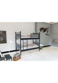 Resim Metalia Gm 128 Star Ahşap Metal Ranza Siyah-Antrasit Gri 