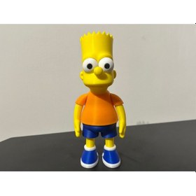 Resim Bart Simpson Sarı Tişörtlü Dekoratif Figür 3d Baskı Koleksiyon Biblo Masa Üstü Ev Ve Ofis Dekoru 