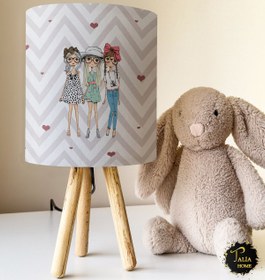 Resim Talia Home Kalpli Çocuk Odası Abajur Masa Lambası TLAB-001 
