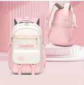 Resim Oldfriend Kişiselleştirilmiş Pastel Pembe Sırt Çantası L Büyük Kapasiteli 15 İnç Laptop Parlak Pembe Renk 