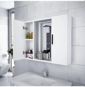 Resim Alesta Life Aynalı Banyo Dolabı Beyaz 
