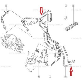 Resim 7700115860 Renault Yakıt Mazot Pompa Hortumu Kango 