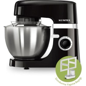 Resim Kumtel Siyah Hamur Yoğurma 1800WATT 4.5lt Dondurma Yapma Aprt. Sm-02 