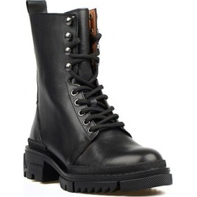 Resim Footcourt Kadın Siyah Bağcıklı Bot (Army) 