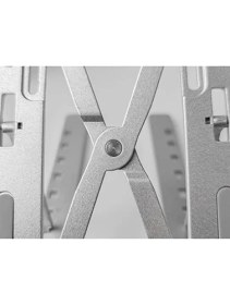 Resim Nacario Taşınabilir Laptop Stant Bilgisayar Stant Notebook Stant Tüm Laptoplarla Uyumlu Bilgisayar Standı Taşınabilir Metal Kaymaz Stant Dizüstü Bilgisayar Stantları Stantı 
