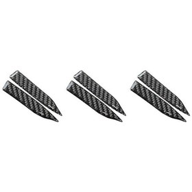 Resim 6 Parça Çizilmez Trim Sticker, Karbon Fiber Dikiz Aynası Koruyucu Sürtünme Önleyici Şerit Sticker - Çeşitli Modeller İçin 