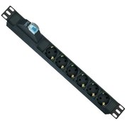 Resim 6Xdın49440 Soketli Schuko Grup Priz. 19'' 1U. Pvc Gövdeli Ce On 