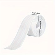 Resim 1 rulo Nem Dirençli Tuvalet Mastik Şeridi, Mutfak Banyo için Kendinden Yapışkanlı Sızdırmazlık Bandı, Atölyeler için Mutfak Lavabosu Güzel Dikiş Etiketleri 