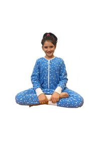 Resim Yorni - Uzun Kollu Oeko-TEX Mikro Polar Bebek Çocuk Uyku Tulumu Mavi 