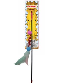 Resim Catmozz Fırıldak Kedi Oyuncağı Oltası 45 Cm 