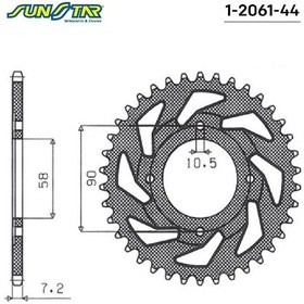 Resim Arka Dişli Honda Cb 125 F 125cc Dişli Sayısı : -1 2015-2020 
