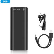 Resim Mufunye 8gb Multifonksiyonel Ses Kaydedici - 48 Saat Sürekli Kayıt, Mp3 Çalar, Tek Tuşlu Kolay Kullanım, Usb Type-c, Ultra Kompakt Tasarım 