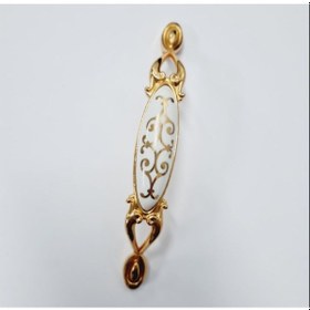 Resim Miray 96 Mm Metal Gold Porselen Motif Desenli / 5 Adet Altın 