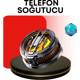 Resim Al-Fil Teknoloji Rgb Işıklı Sessiz Fanlı Telefon Soğutucu 