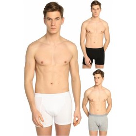 Resim Tutku Likralı Erkek Boxer Şort 4'Lü Paket 