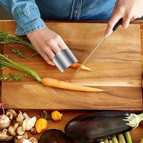 Resim 2li Metal Parmak Koruyucu Hızlı ve Güvenli Kesme Paslanmaz Çelik Koruyucu Aparat 