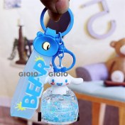 Resim Silver1 Gıoıo Yeni Sevimli Kedi Pençe Çapraz Giyinme Kurumi Bebek Araba Anahtarlık Büyük Kulak Köpek Çift Okul Çantası Hediye Anahtarlık Kolye (Yurt Dışından) 