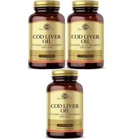 Resim Solgar Cod Liver Oil 3 x 100 Kapsül 