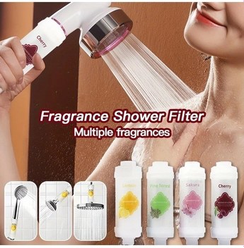 Honeybeeshop Sakura Kokulu 2 Adet Vitamin C Ve Klor Giderici Duş Filtresi Oval Tasarım Cilt Saç Bakım